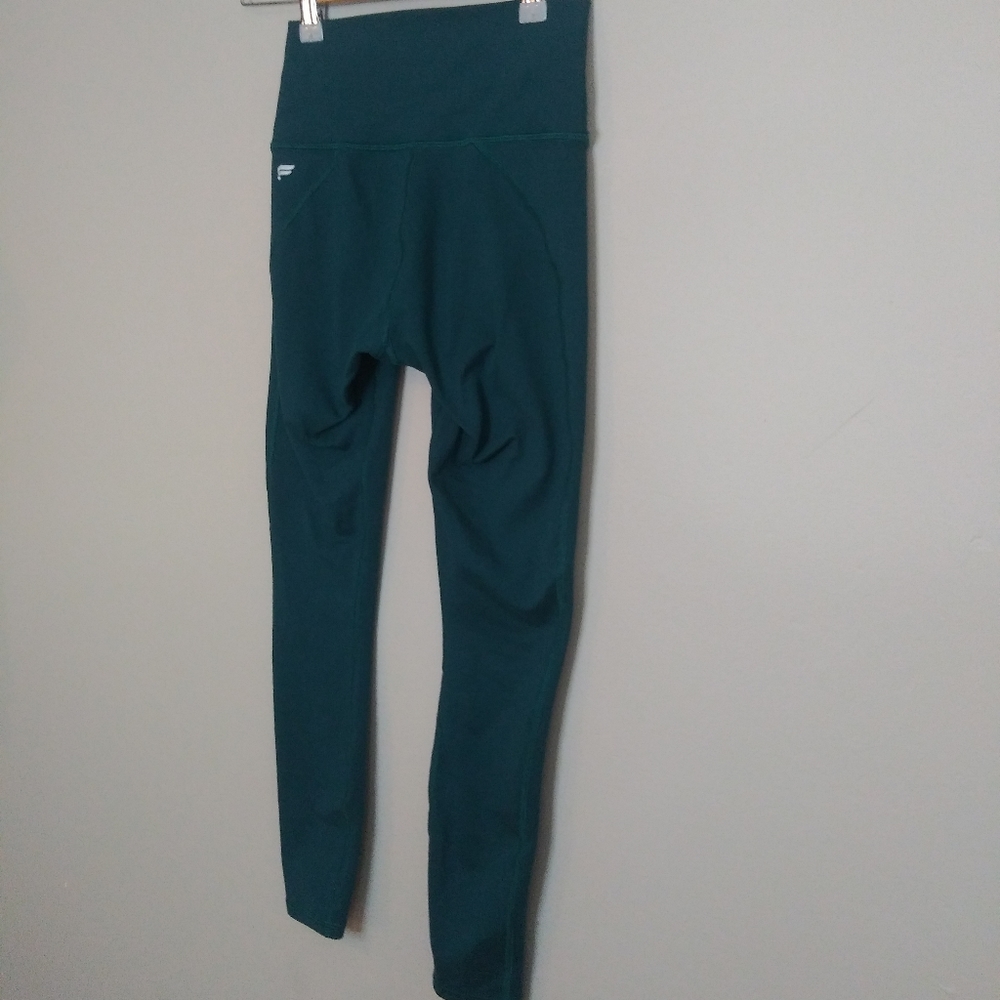 Fabletics High Waisted Solid Powerflex Teal Xxs - image 6